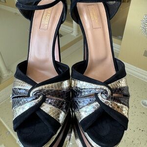 Aquazzura Platform Heels w/ankle strap. Never worn